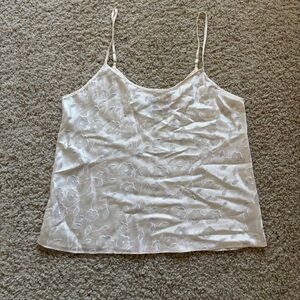 Elegant White Floral Women's Top